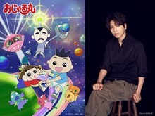 左からTVアニメ「おじゃる丸」第26シリーズビジュアル、山崎育三郎。