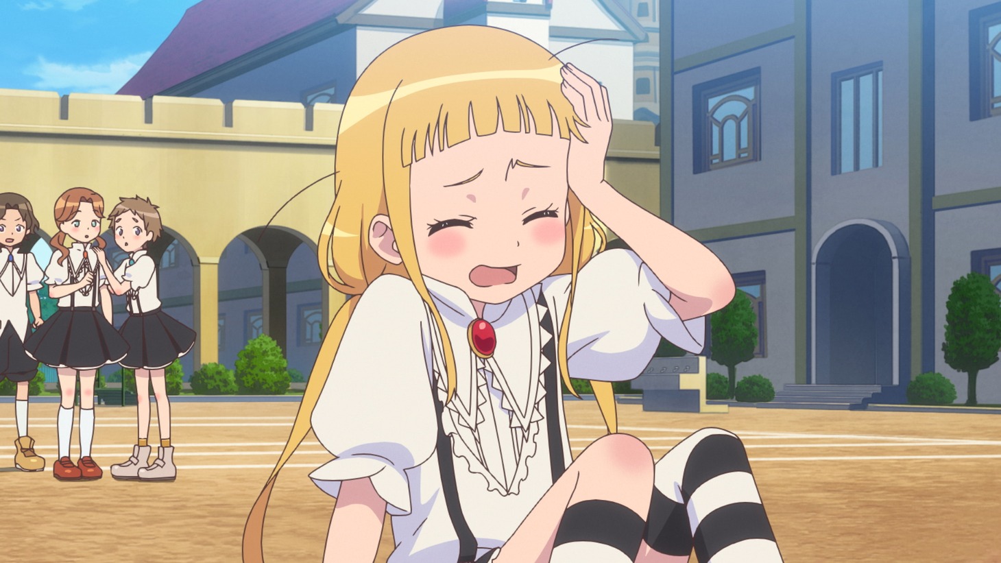劇場アニメ「らくだい魔女 フウカと闇の魔女」の新規場面カット。