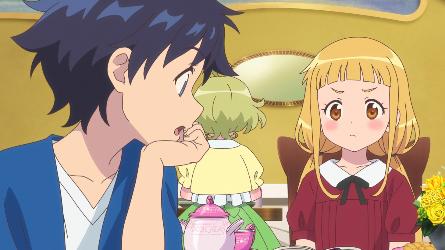 劇場アニメ「らくだい魔女 フウカと闇の魔女」の新規場面カット。