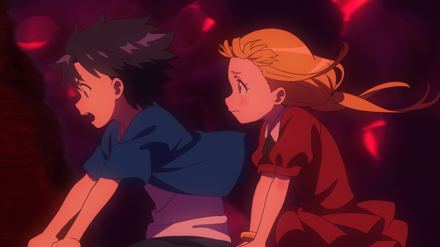 劇場アニメ「らくだい魔女 フウカと闇の魔女」の新規場面カット。