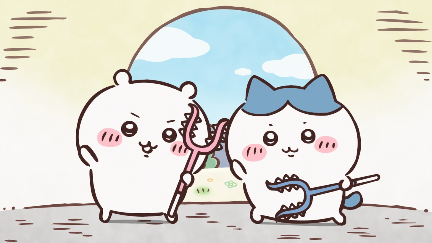 「ちいかわ占い」の新アニメより。