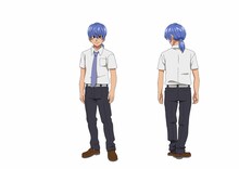 松ヶ宮童子（CV：山下大輝）。「鬼島連合」の総長。怖がりな性格。乱奈を「鬼島連合」に引き入れたいと考えている。(c)中村勇志（秋田書店）／六道の悪女たち製作委員会