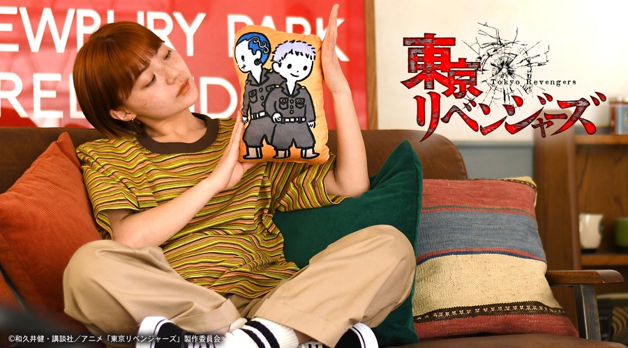 「ダイカットクッション（八戒と三ツ谷）」