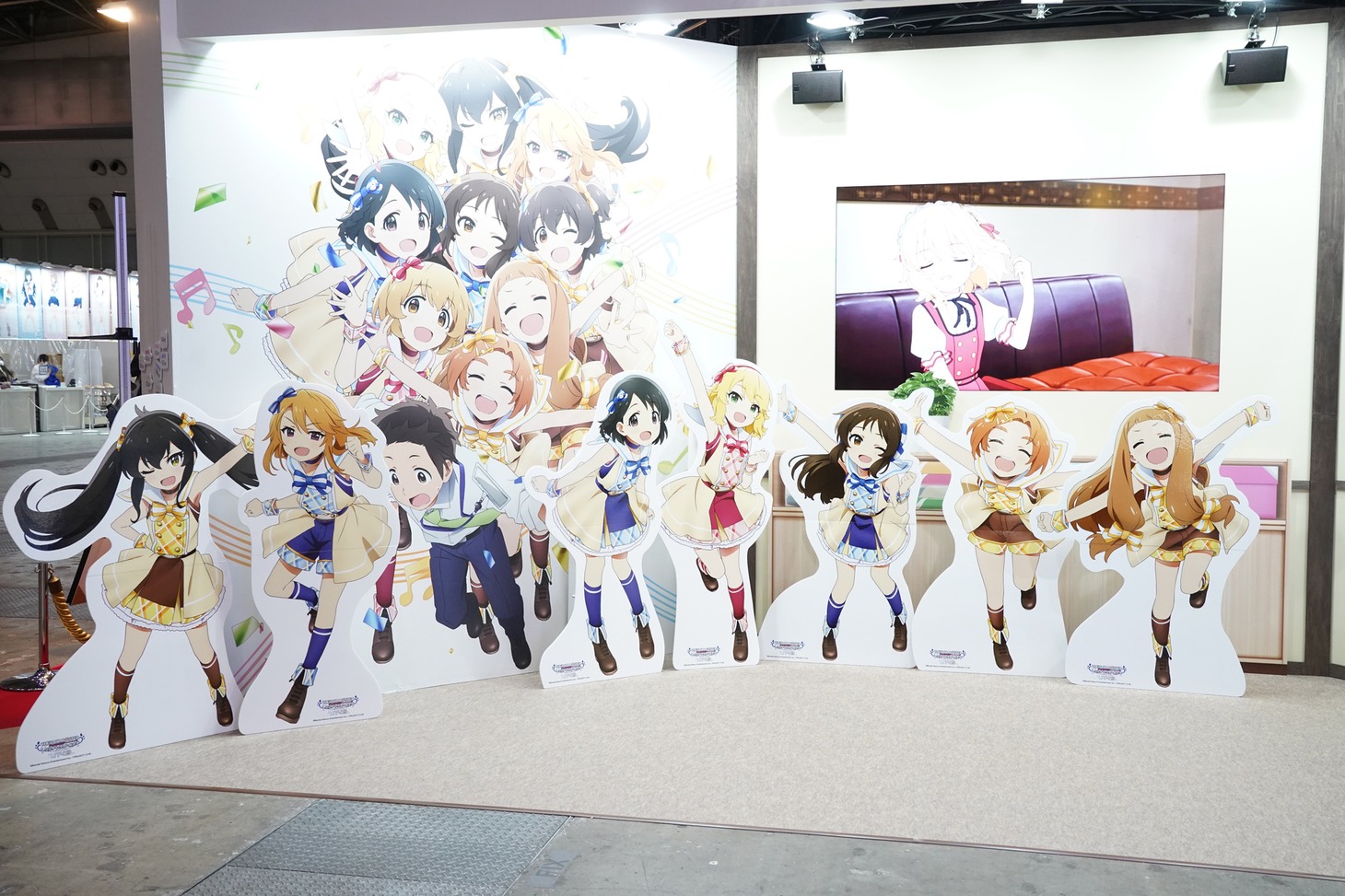「アイドルマスター」ブースの様子。