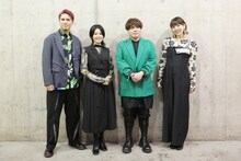 左から木村昴、金元寿子、松岡禎丞、豊崎愛生。