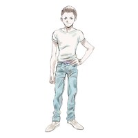 ジョー（CV：松岡禎丞）。面倒見がいい兄貴肌で、ケンカも強く周囲から一目置かれている。小学校1年のときからボコと友達。父親と団地で2人暮らし。本名は松田了。12歳。