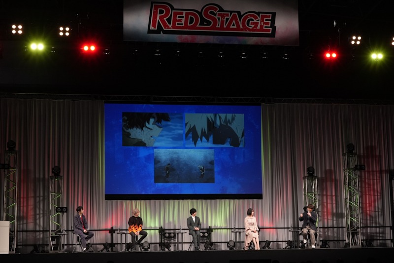 「僕のヒーローアカデミア」ステージイベントの様子。