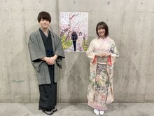 TVアニメ「わたしの幸せな結婚」ステージイベントの出演者。左から石川界人、上田麗奈。