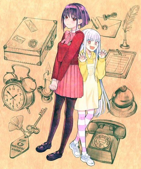 少年ジャンプ＋で4月1日開始予定の新連載「ペンションライフ・ヴァンパイア」カット。