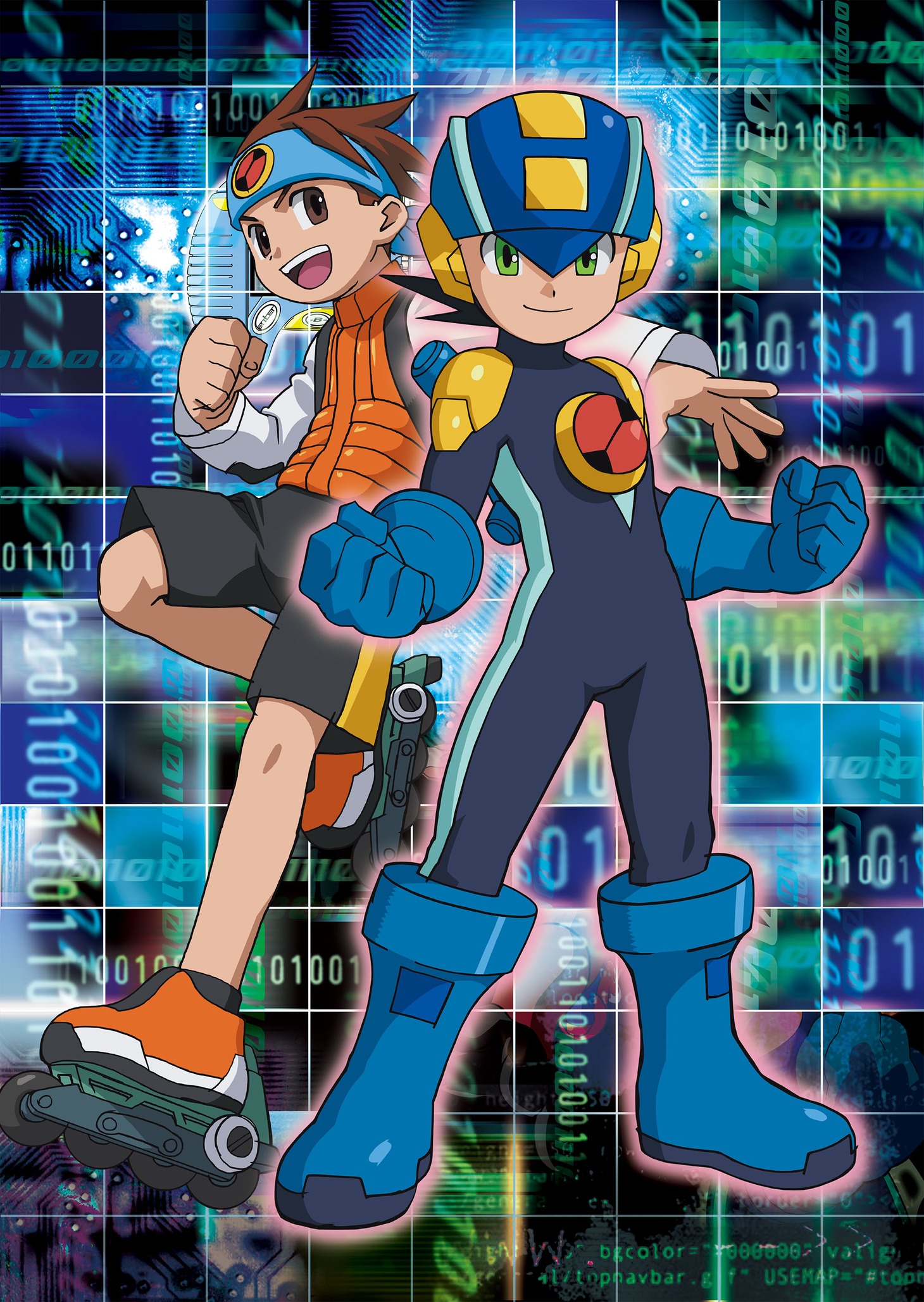アニメ「ロックマンエグゼ」ビジュアル