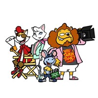 ショートアニメ「ブロックバスターズ」に登場するキャラクターたち。