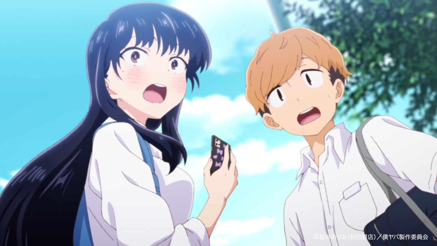 TVアニメ「僕の心のヤバイやつ」第1話場面カット。