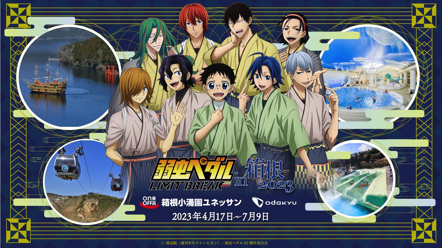 アニメ「弱虫ペダル」コラボイベントのキービジュアル