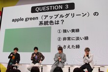 左から内田雄馬、逢坂良太、八代拓、古川慎。