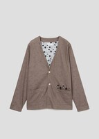 ダブルフェイスカーディガン