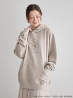 「夏目友人帳 ニャンコ先生ビッグパーカー」着用イメージ