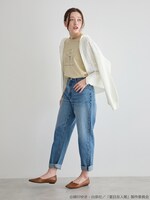 「夏目友人帳 ニャンコ先生ビッグTシャツ」着用イメージ。