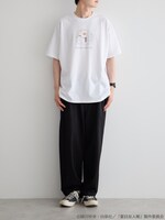 「夏目友人帳 ニャンコ先生ビッグTシャツ」着用イメージ。