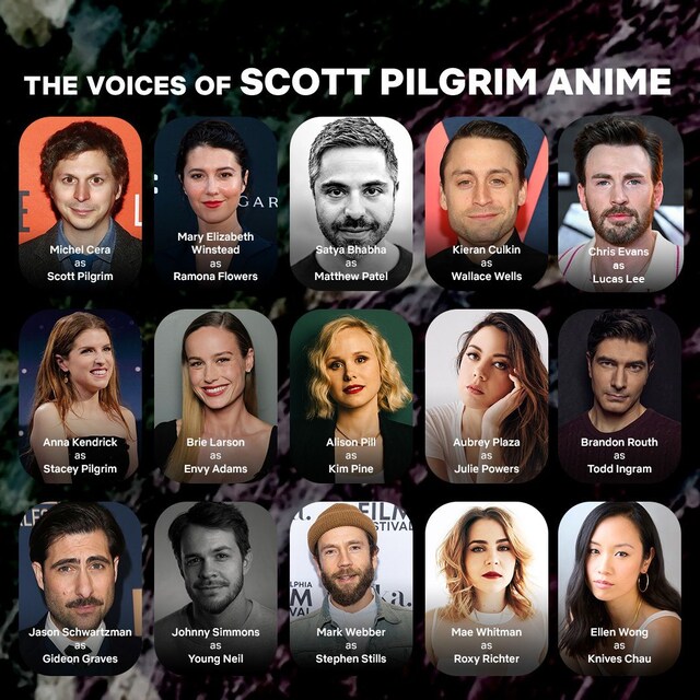 Netflixシリーズ「SCOTT PILGRIM（仮）」のキャスト。