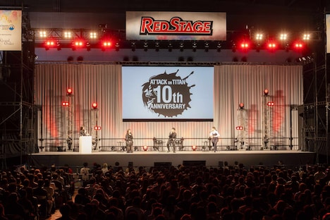 TVアニメ「『進撃の巨人』The Final Season完結編」ステージイベントの様子。