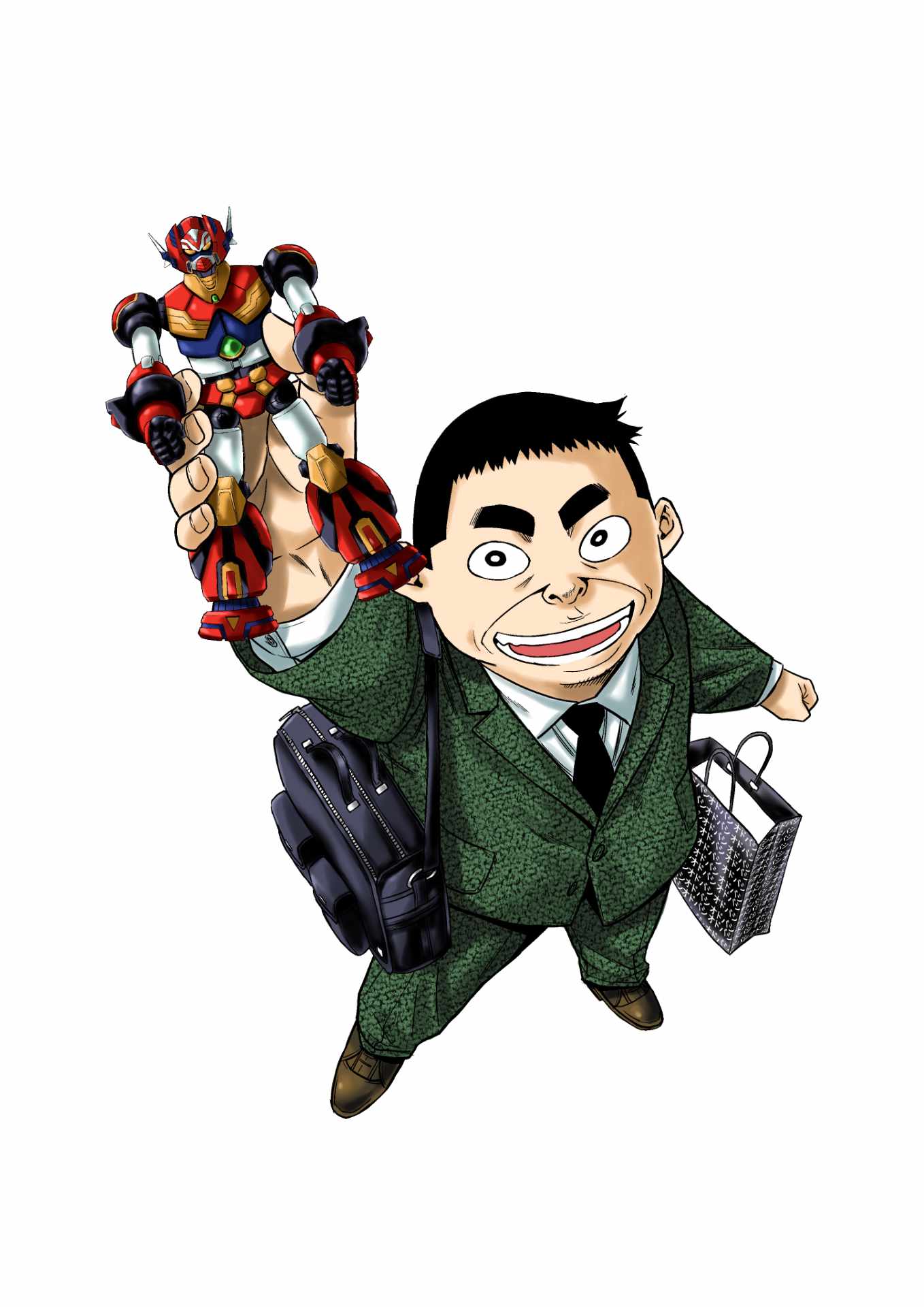 「ガングライフ～オレとオモチャと家族と離婚～」イラスト