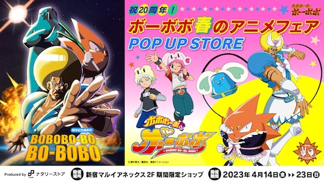 ポップアップストア「祝20周年！ボーボボ 春のアニメフェア」バナー