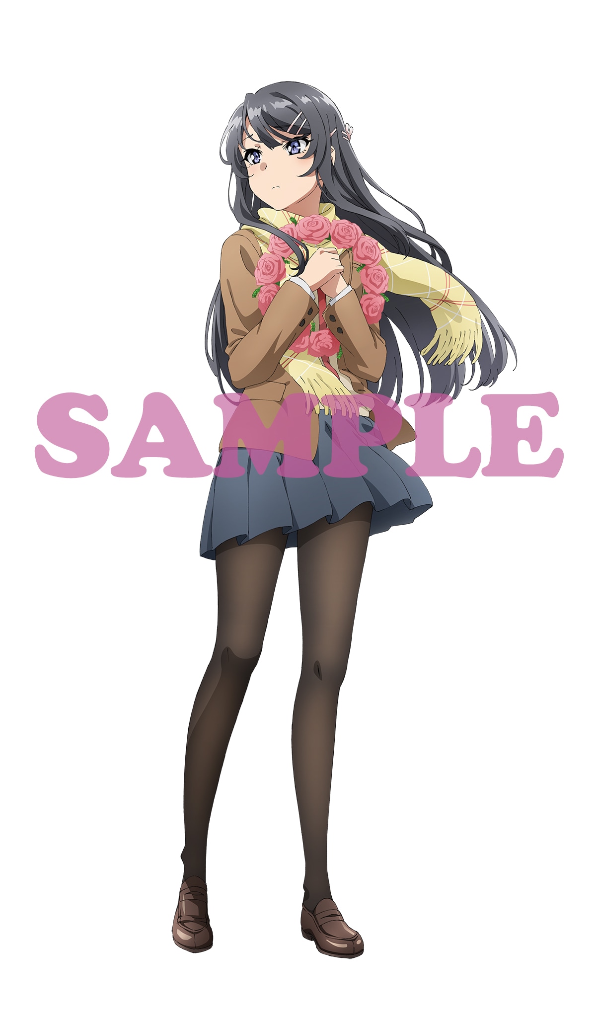 アニメイトの店舗別特典「B2 タペストリー＆スタンド付きアクリルコースター＆2L判ブロマイド6枚セット」の絵柄。