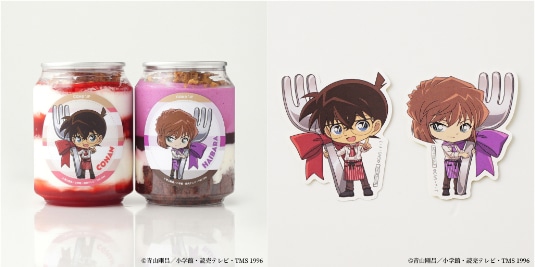 「『名探偵コナン』江戸川コナン・灰原哀ケーキ缶セット（特典ステッカー付）」