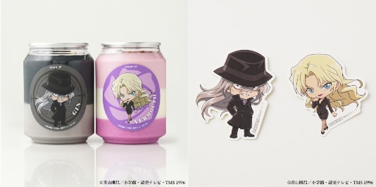 「『名探偵コナン』ジン・ベルモットケーキ缶セット（特典ステッカー付）」