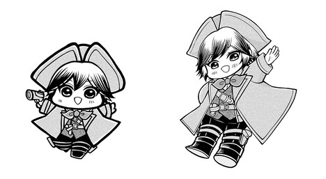 可歌まとのイラスト。