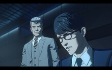 右が五条隊員（CV：青柳尊哉）。