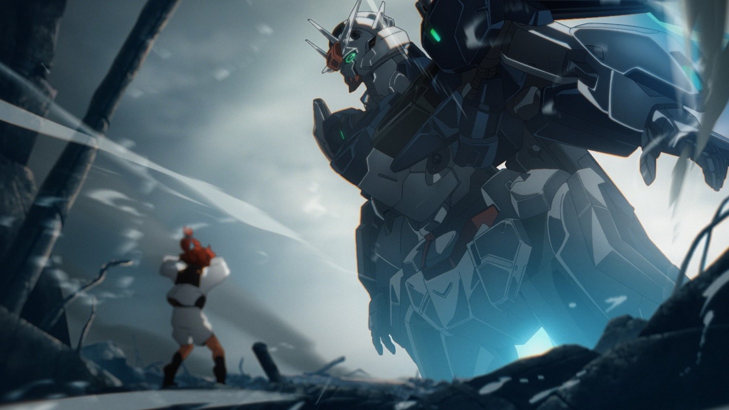 「機動戦士ガンダム 水星の魔女」Season2ノンクレジットオープニング映像より。 (c)創通・サンライズ・MBS
