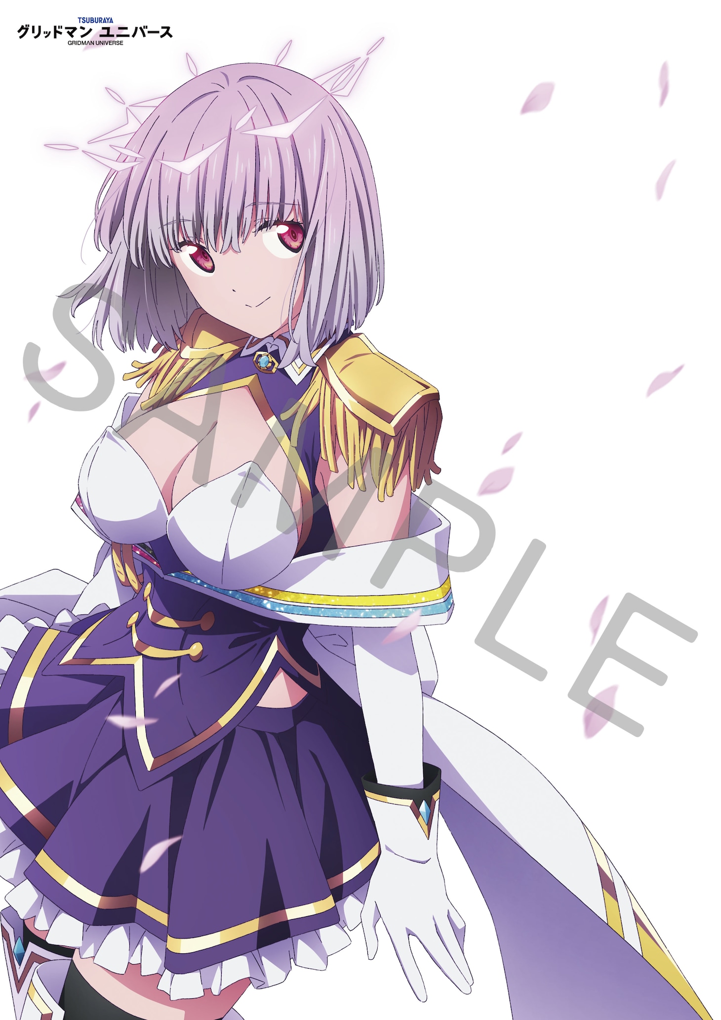 4週目入場者プレゼントに用意された新条アカネのA4クリアポスター。