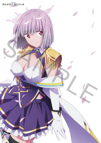 4週目入場者プレゼントに用意された新条アカネのA4クリアポスター。