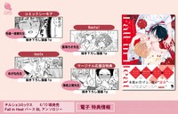 「Fall in Heat バースBLアンソロジー」電子版購入特典の一覧。