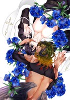 「Fall in Heat バースBLアンソロジー 人外ver」表紙イラスト