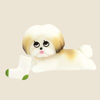 「ペタン お気に入りの『くつした』」
モコゾウ(リアル)　おうちで使っている「あかいクッション」