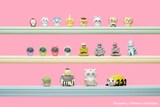 上段左からカブトムシ、ちいかわ、ハチワレ、うさぎ、くりまんじゅう 