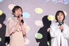左から林原めぐみ、高山みなみ。