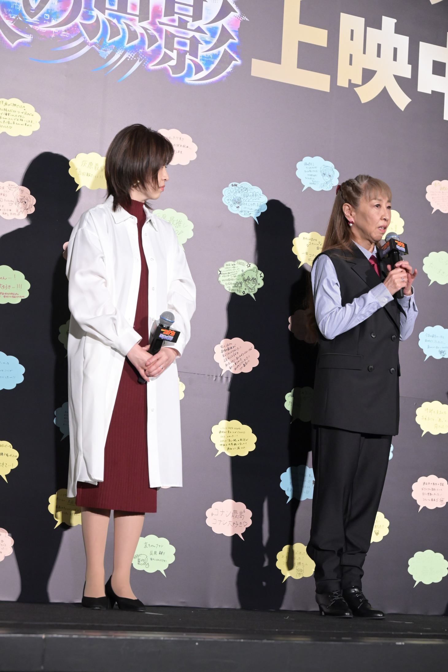 左から林原めぐみ、高山みなみ。