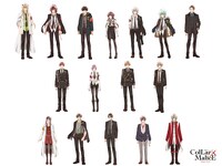 「劇場版 Collar×Malice -deep cover-」のキャラクタービジュアル。