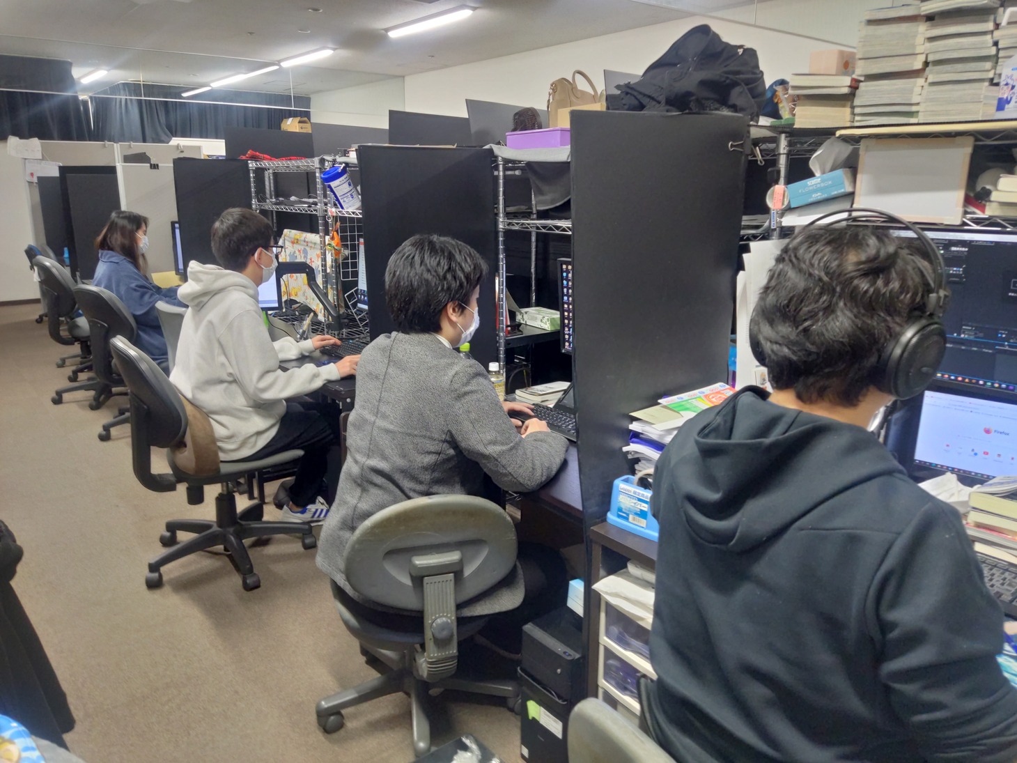 現在のJ.C.STAFFの社内。