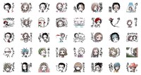 「NANA」のLINEスタンプ。 (c)矢沢漫画制作所／集英社