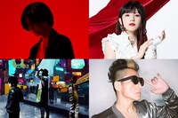 出演アーティスト第2弾。上段左から時計回りにWho-ya Extended、Machico、MOTSU、saji。