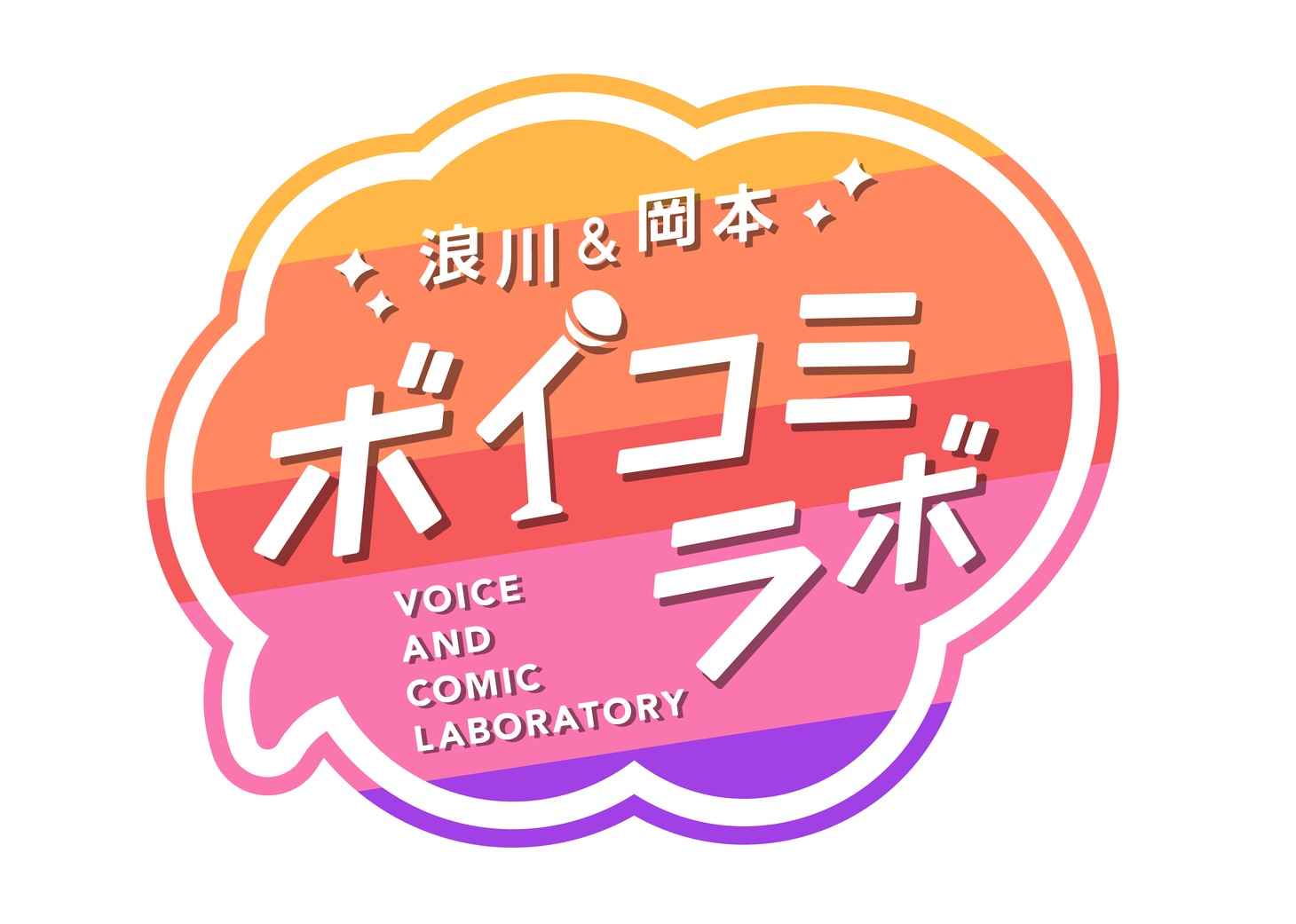 「浪川＆岡本 ボイコミラボ」ロゴ