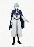 ジルベール（CV：遊佐浩二）。フリージア王国の宰相を務め、プライドの父・アルバートとは旧知の仲。不老の特殊能力者でとらえどころのない性格をしており、あえてプライドの悪い噂を流すなど、腹の底が読めない。 (c)天壱・一迅社／ラス為製作委員会2023