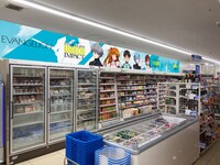 「EVANGELION KABUKICHO IMPACT」×ローソンの店舗イメージ。