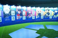 「ブルーロック展」の様子。