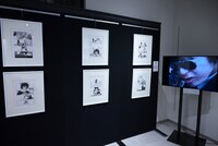 「炎の原画展」の様子。