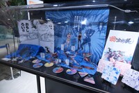 「炎の原画展」の物販コーナー。